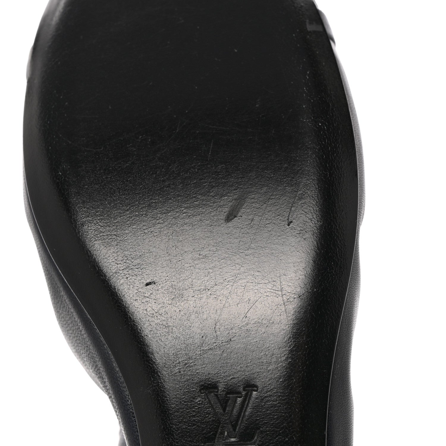 Louis Vuitton Snakeskin Nappa Elba Ballet Flats 37.5 Navy 12 of 14
