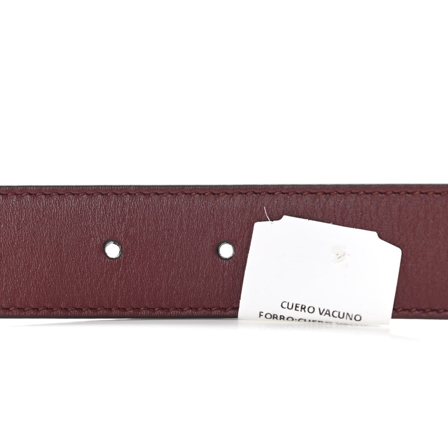 Calfskin Zumi 30mm Belt 85 34 Vintage Bordeaux