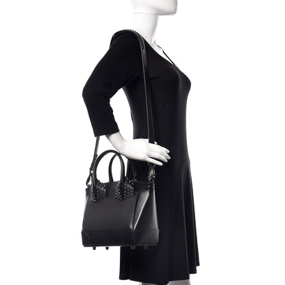 Christian Louboutin Grained Calfskin Spike Small Eloise Tote Black 2 of 9