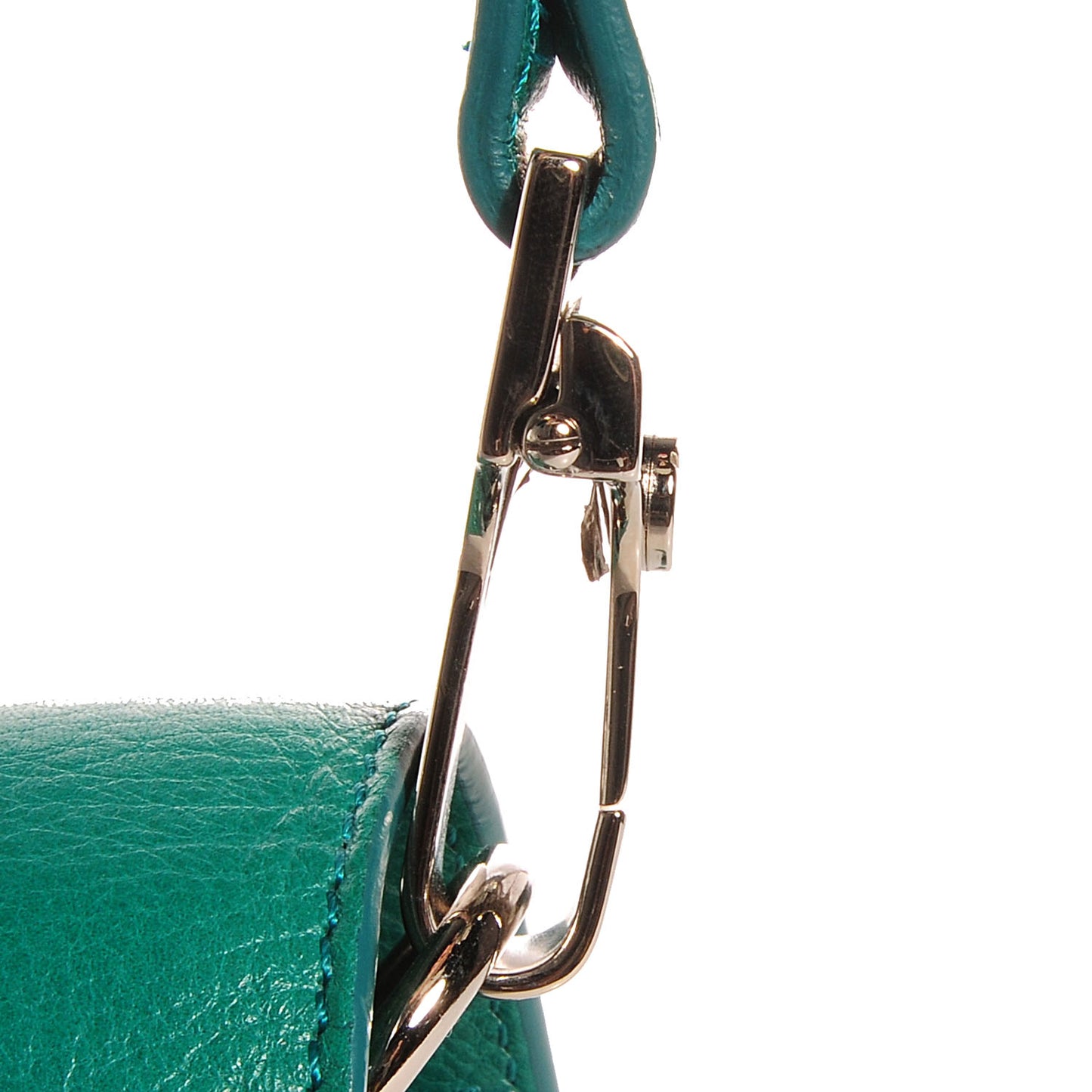 Calfskin PS11 Classic Shoulder Bag Emerald