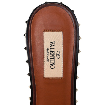 Valentino Garavani Nappa Soul Rockstud 55mm Slide Sandals 36 Brown 7 of 11
