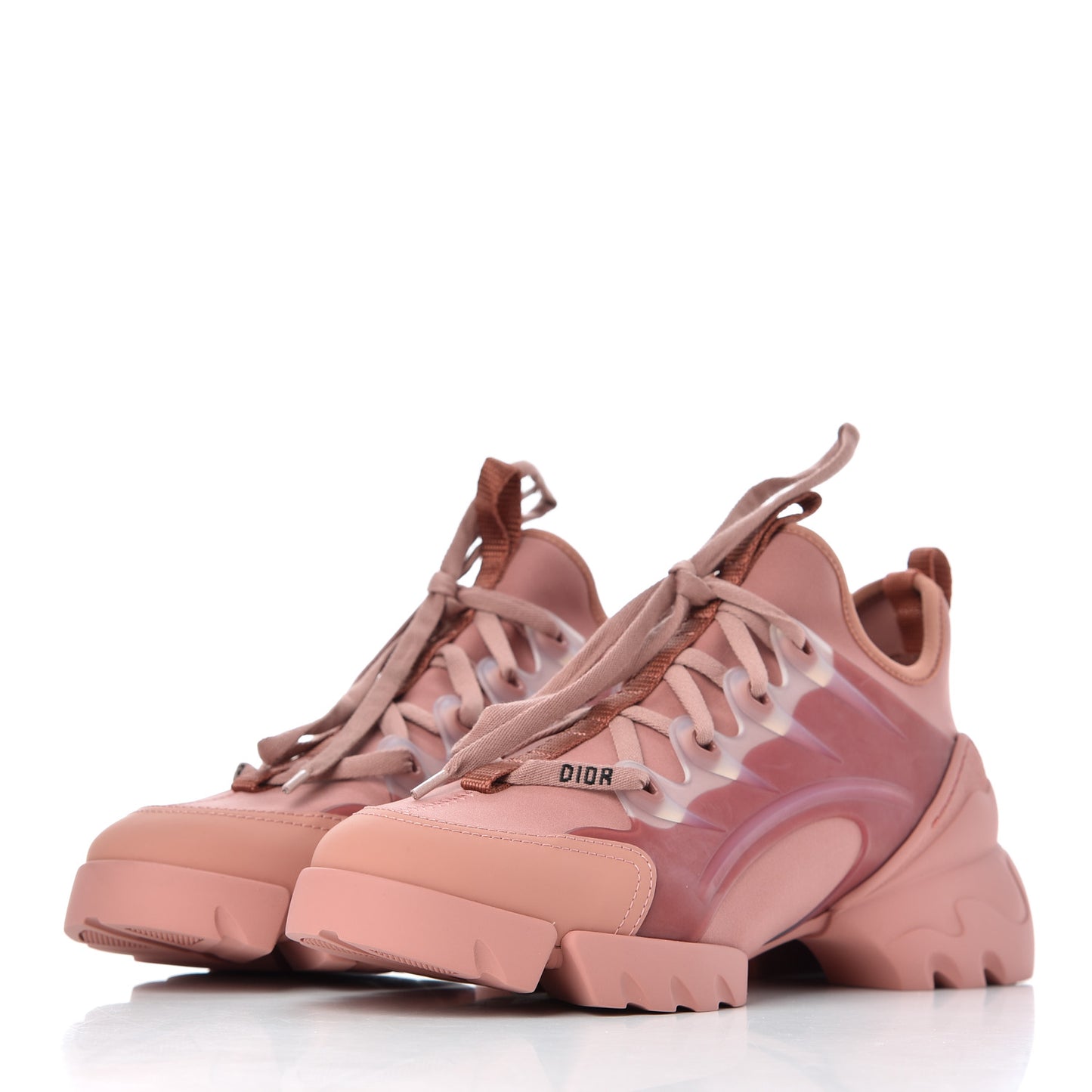 Neoprene Rubber Womens D-Connect Sneakers 38 Deep Nude