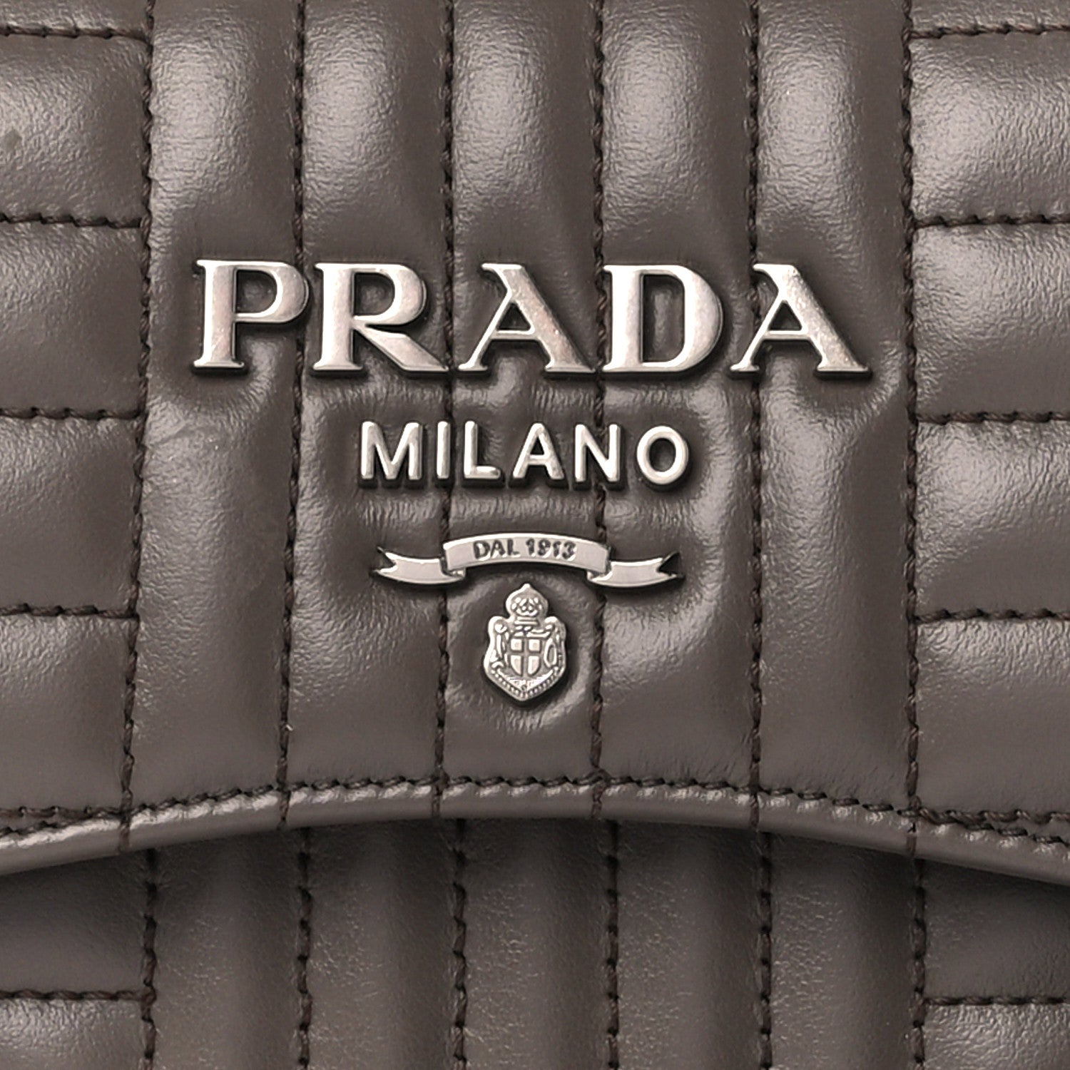 Prada Soft Calfskin Impunture Diagramme Small Sidonie Chain Crossbody Bag Bambu 7 of 9