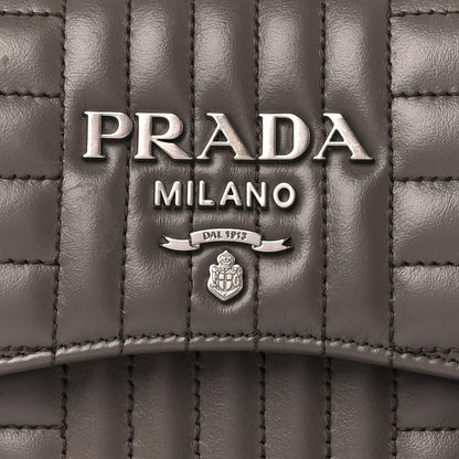 Prada Soft Calfskin Impunture Diagramme Small Sidonie Chain Crossbody Bag Bambu 7 of 9