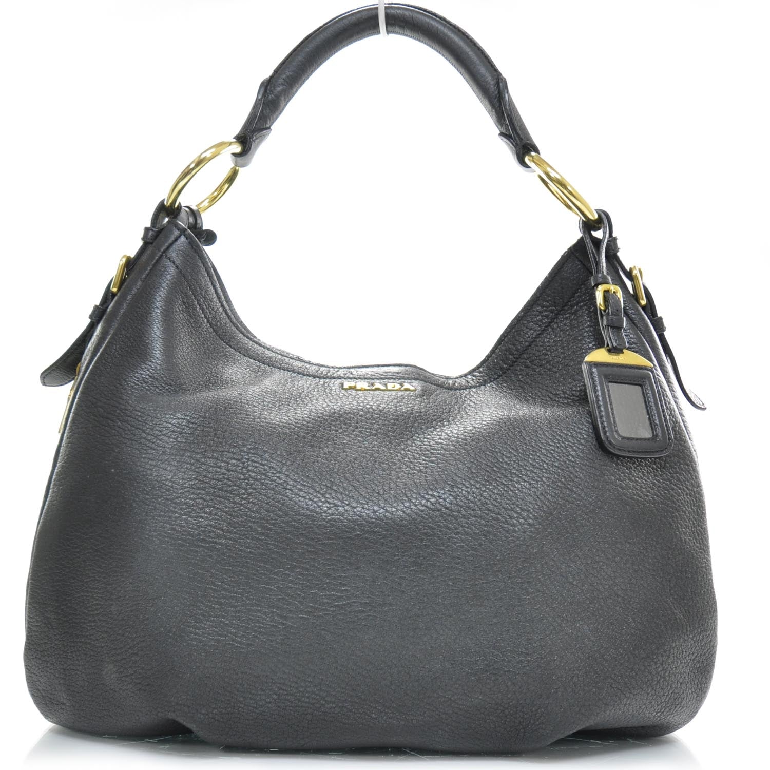 Prada Cervo Deerskin Hobo Nero Black 1 of 10