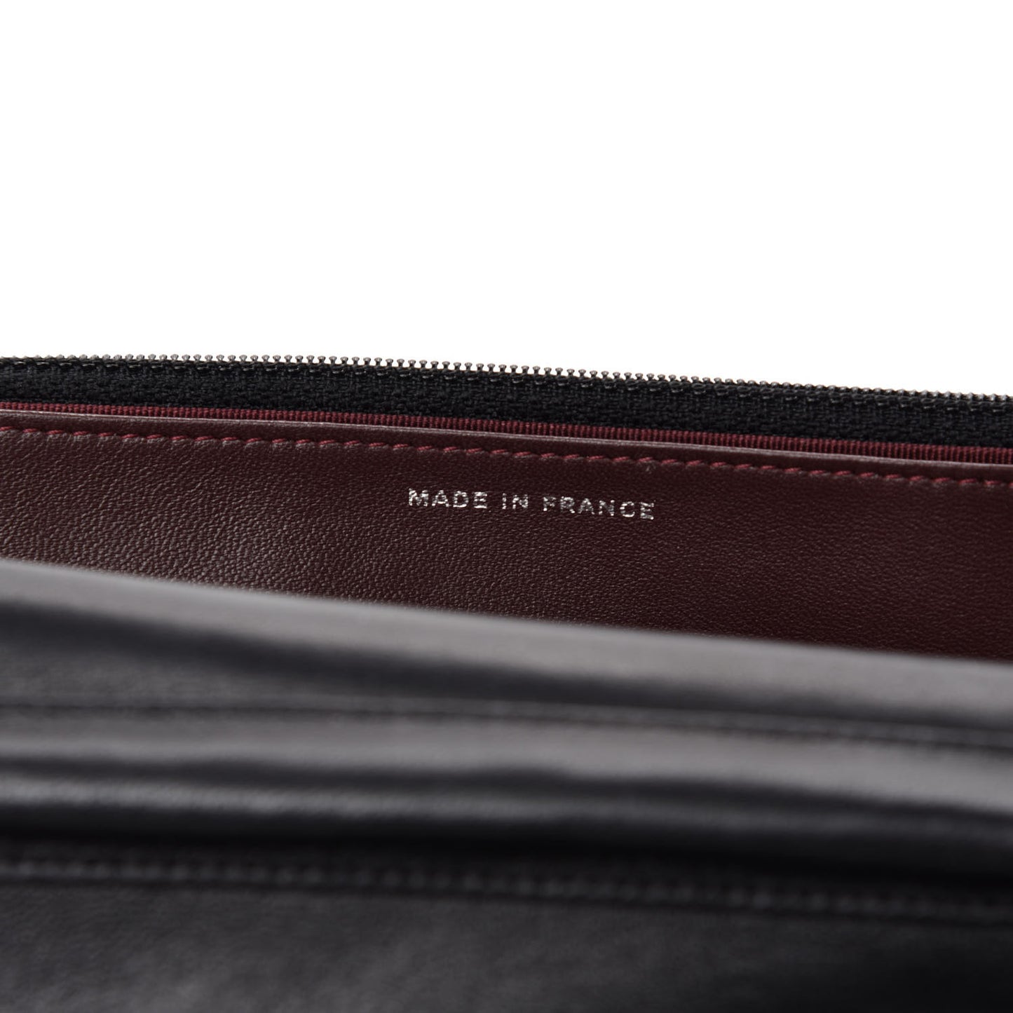 Lambskin Quilted Wallet On Chain WOC Black