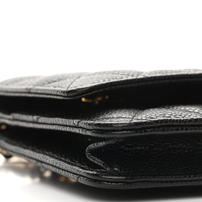 Chanel Caviar Quilted Wallet On Chain WOC Black 9 of 11