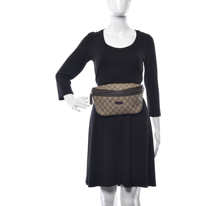 Gucci GG Supreme Monogram Belt Bag Dark Brown 2 of 10