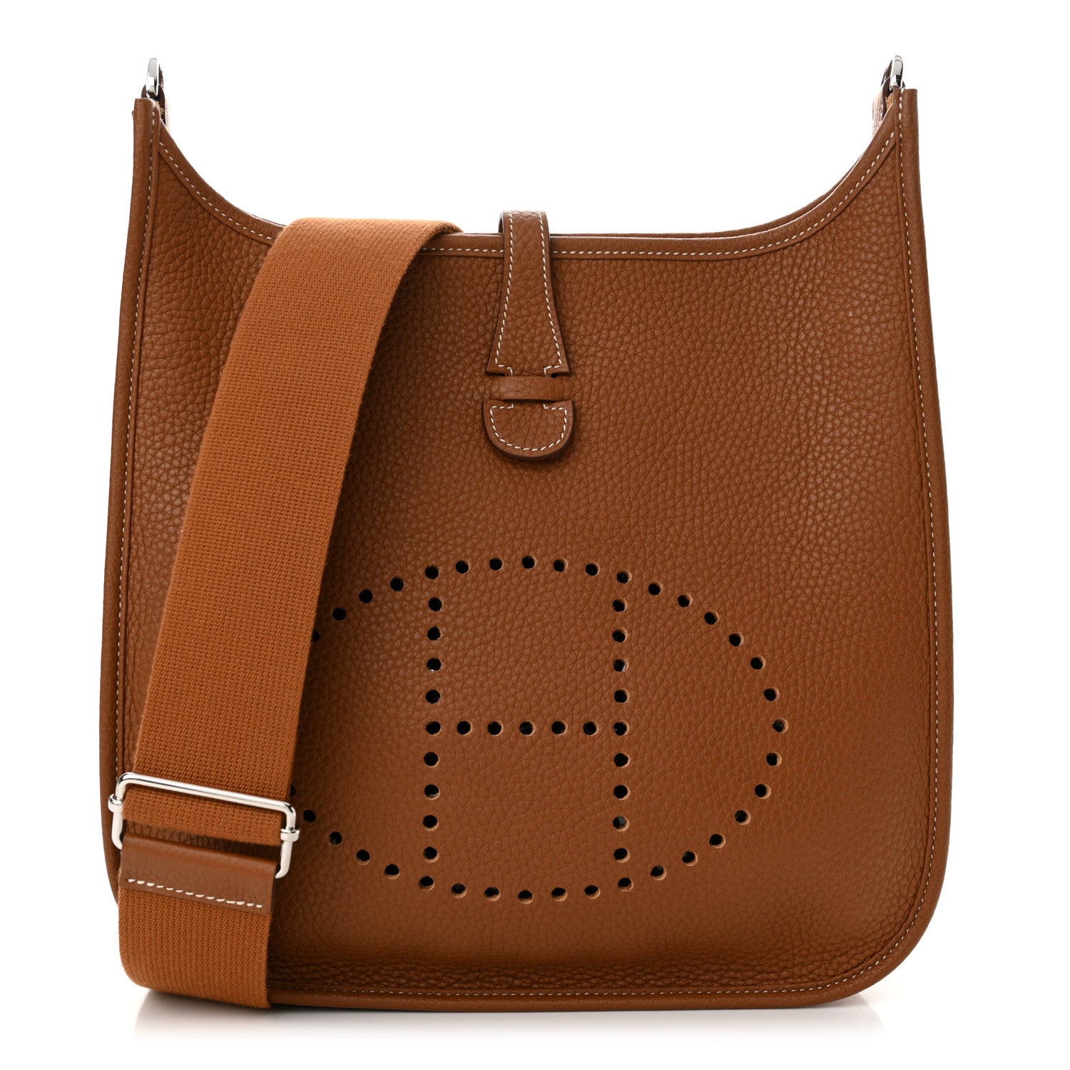 Hermes Taurillon Clemence Evelyne III PM Gold 1 of 11