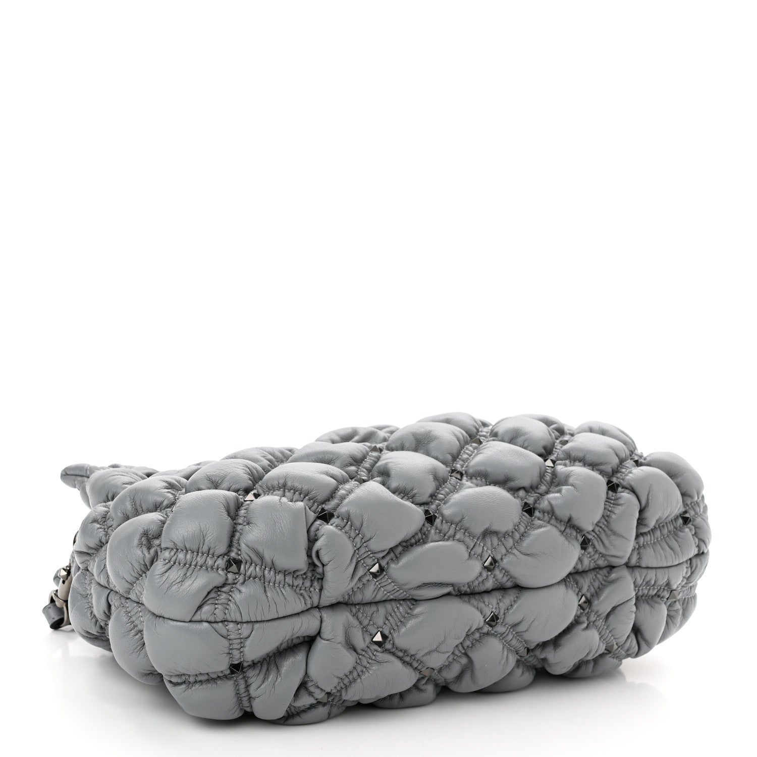 Valentino Garavani Nappa Spikeme Clutch Nuage 4 of 9