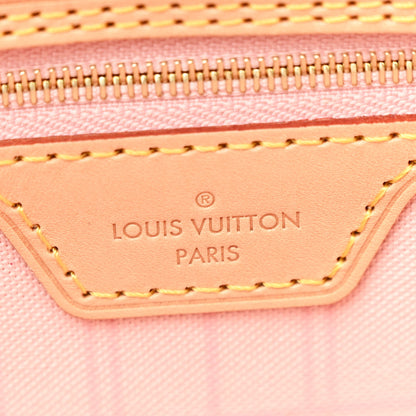 Louis Vuitton Damier Azur Neo Neverfull MM Rose Ballerine 8 of 11