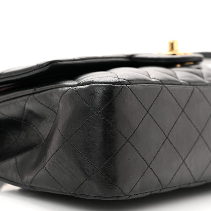 Chanel Lambskin Quilted Medium Double Flap Black 7 of 9
