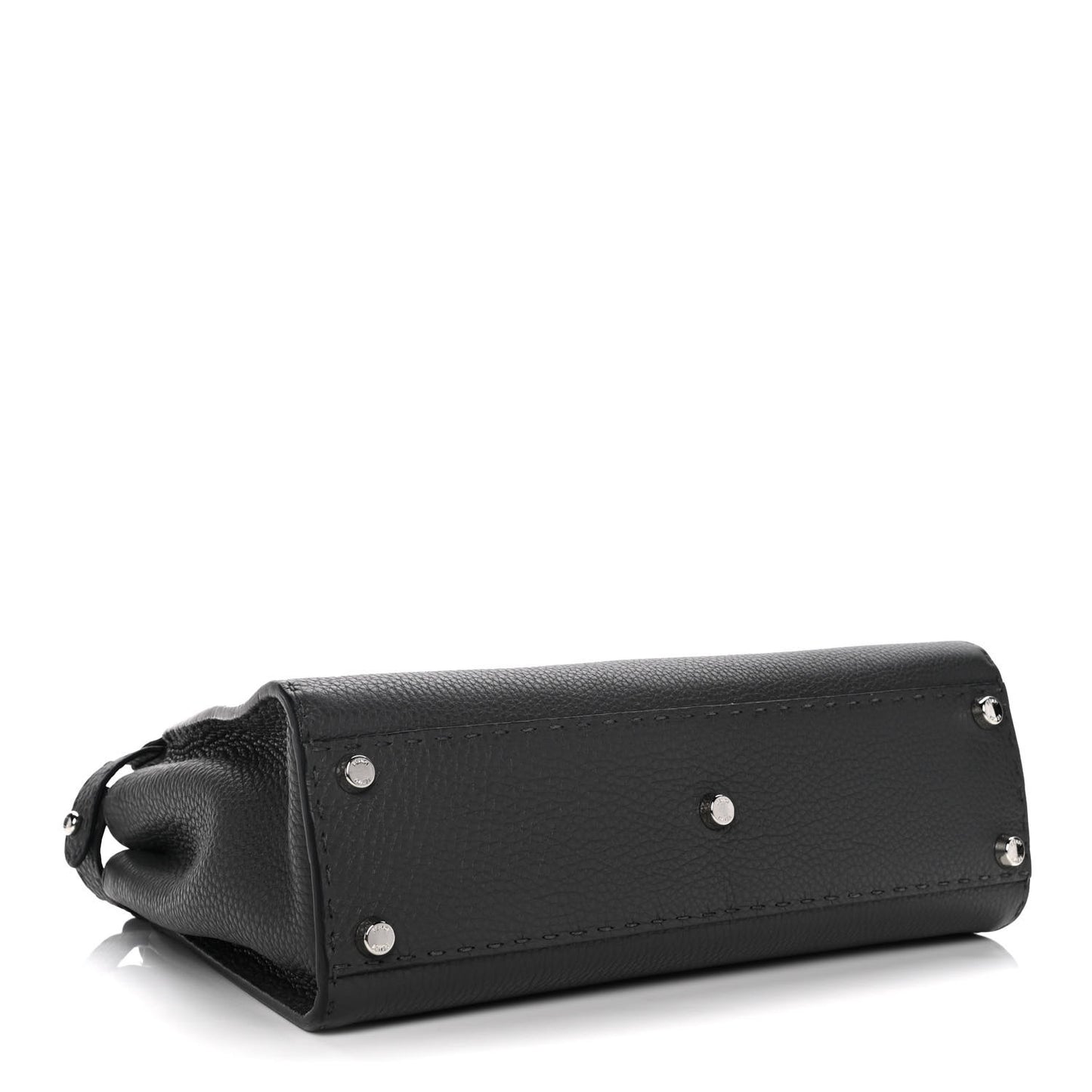 Cuoio Romano Selleria Bi-Color Medium Peekaboo Iconic Satchel Asfalto Latte