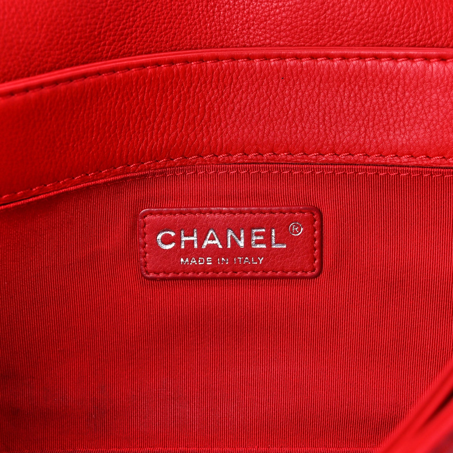 Calfskin Medium Boy Reverso Flap Red