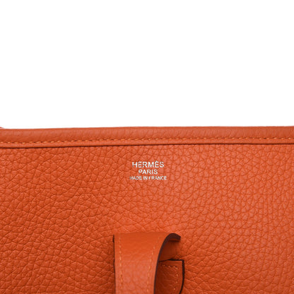 Hermes Taurillon Clemence Evelyne III PM Orange 6 of 7