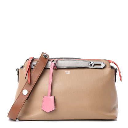 Fendi Vitello Dolce 5 Color Medium By The Way Boston Bag Cuoio Multicolor 1 of 16