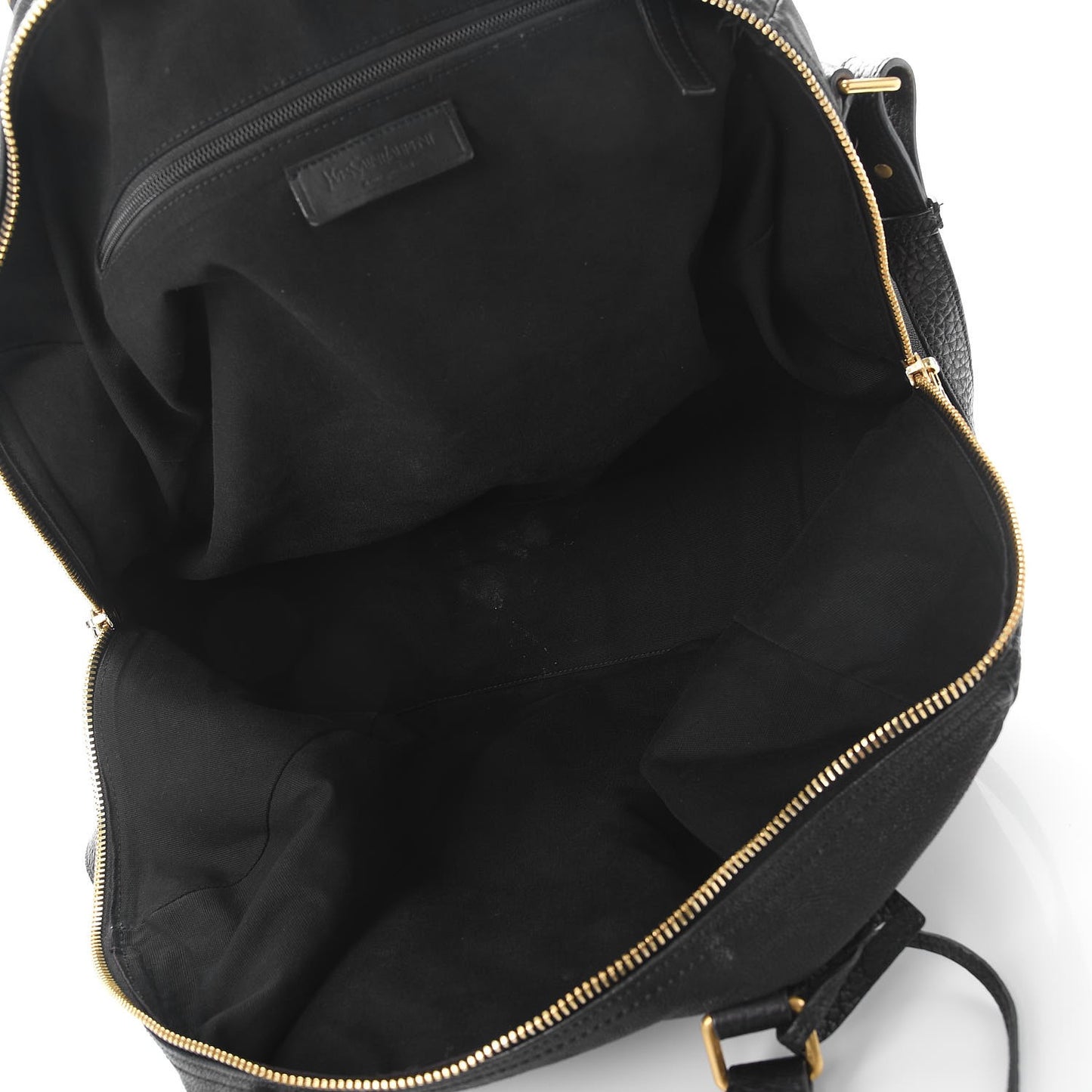 Calfskin Vavin Logo Strap Duffle Bag Black
