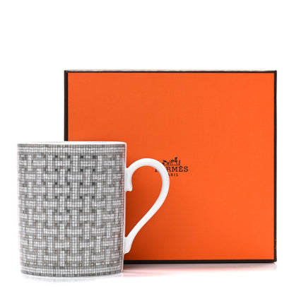 Hermes Porcelain Mosaique au 24 Mug Platinum 7 of 7