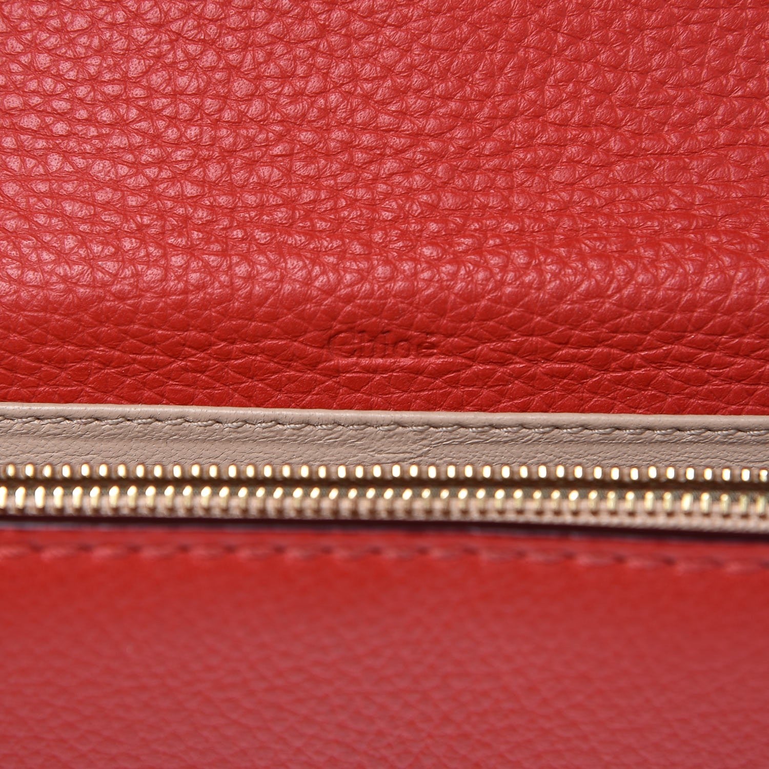 Chloe Calfskin Marcie Continental Flap Wallet Poppy 6 of 8