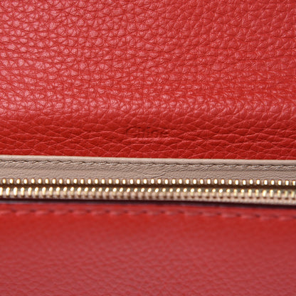Chloe Calfskin Marcie Continental Flap Wallet Poppy 6 of 8