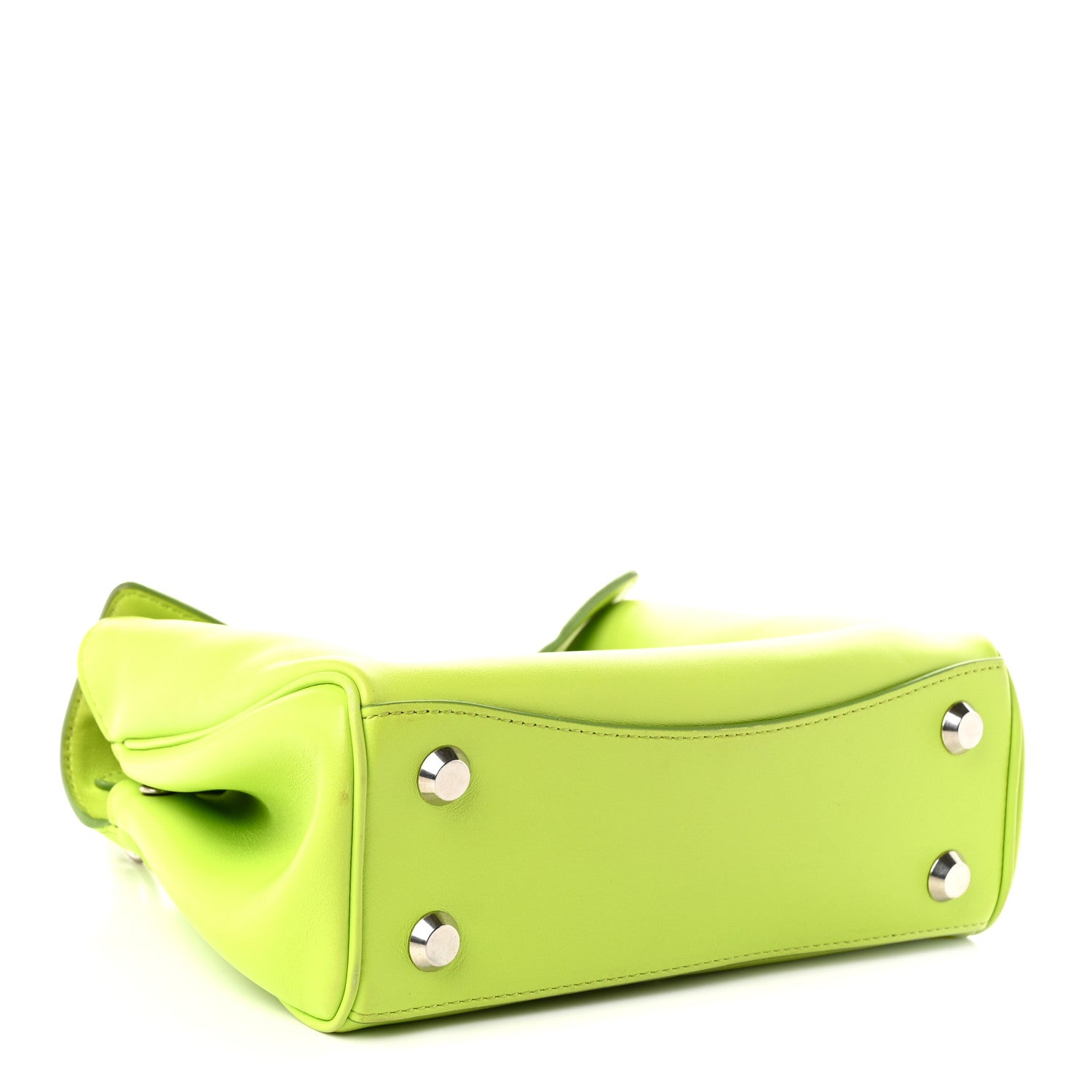 Balenciaga Natural Smooth Calfskin Mini Rodeo Top Handle Handbag Granny Apple 4 of 10