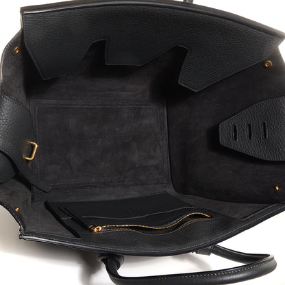 Celine Grained Calfskin Tie Knot Small Tote Anthracite 9 of 16