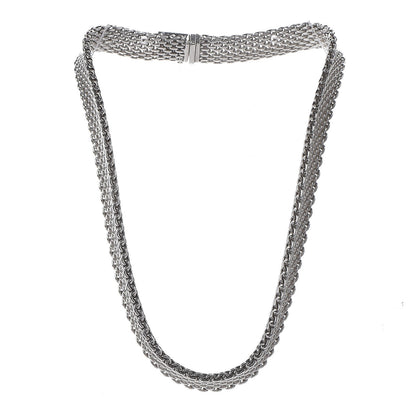 Tiffany Sterling Silver Somerset Mesh Necklace 3 of 5