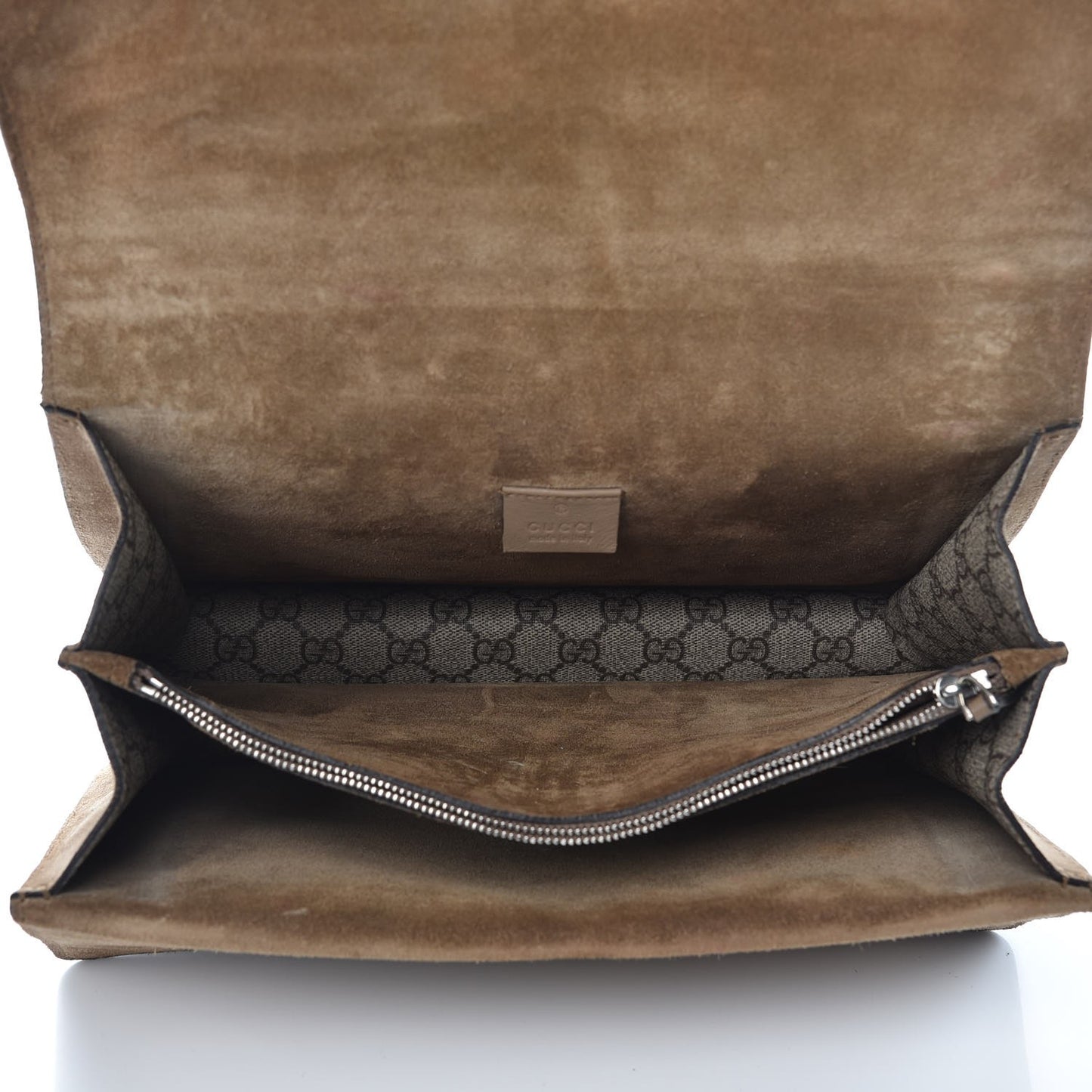 GG Supreme Monogram Medium Dionysus Shoulder Bag Taupe
