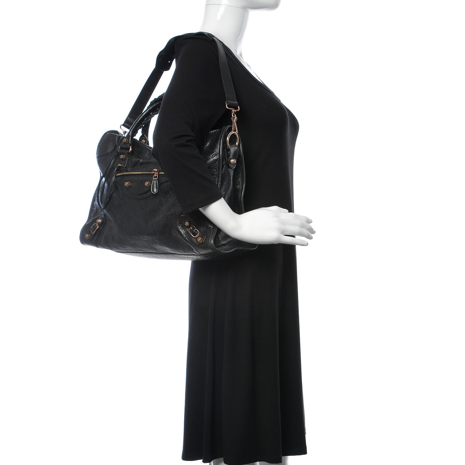 Balenciaga Agneau Giant 12 Rose Gold Hardware City Black 2 of 10