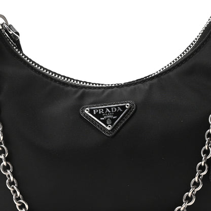 Prada Re-Nylon Saffiano Re-Edition 2005 Shoulder Bag Black 8 of 10