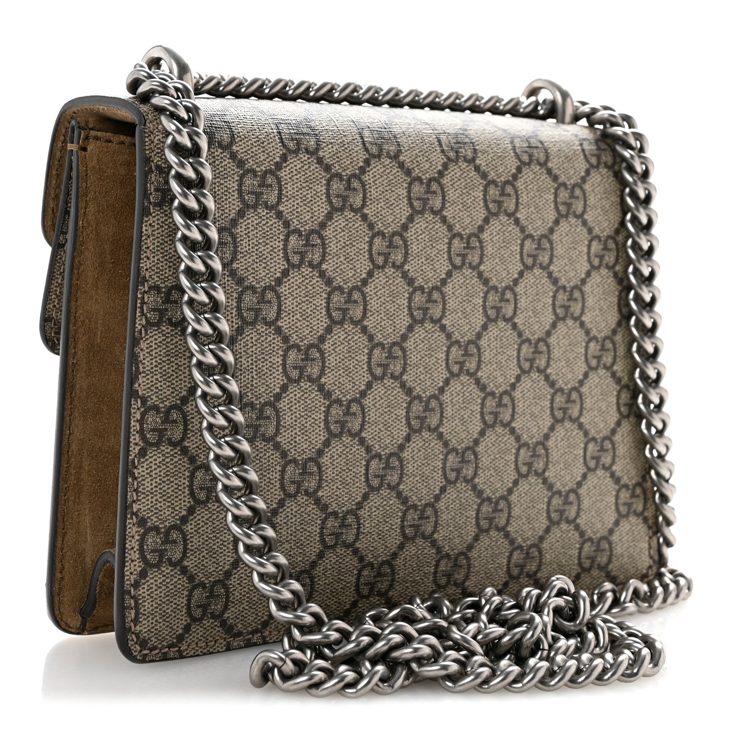 Gucci GG Supreme Monogram Mini Dionysus Shoulder Bag Taupe 3 of 11