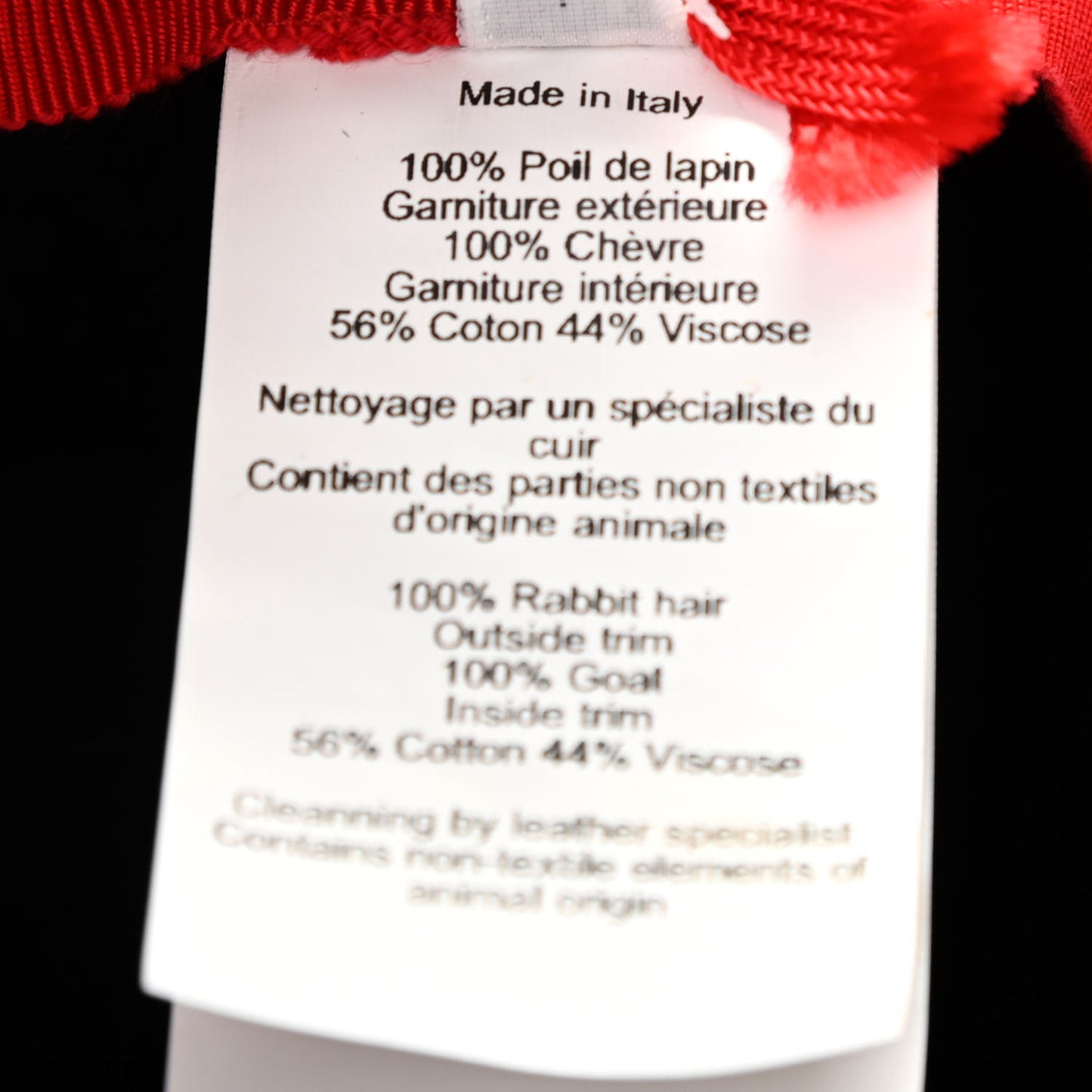 Rabbit Felt Lambskin Vicky Hat 59 Bleu Nuit