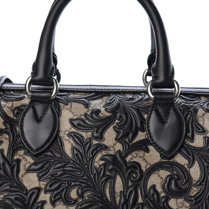 Gucci GG Supreme Monogram Arabesque Medium Boston Black 8 of 12