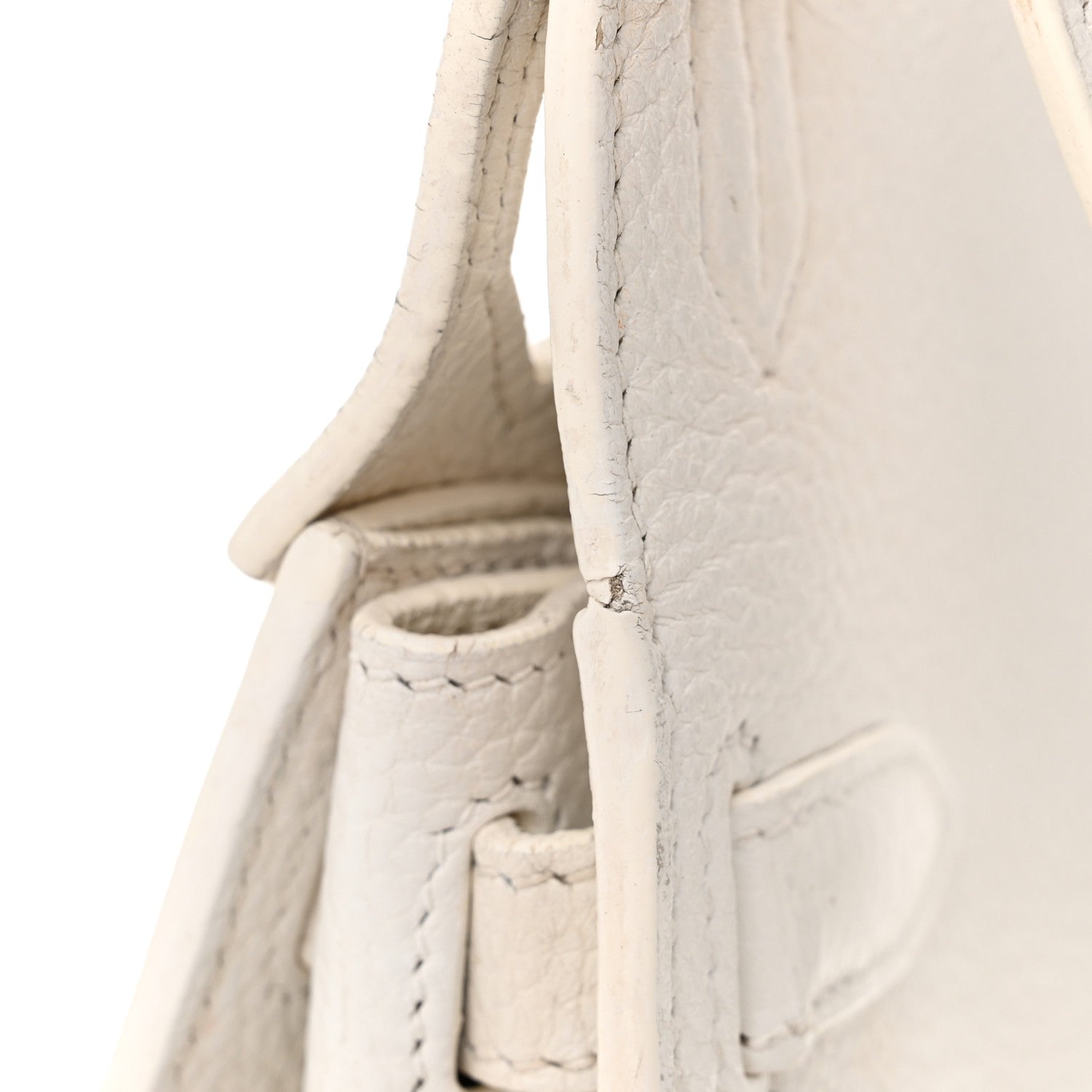 Hermes Taurillon Clemence Jypsiere 28 White 13 of 15