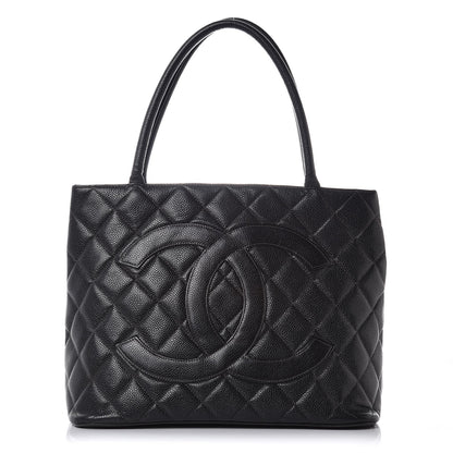 Chanel Caviar Quilted Medallion Tote Black 1 of 17