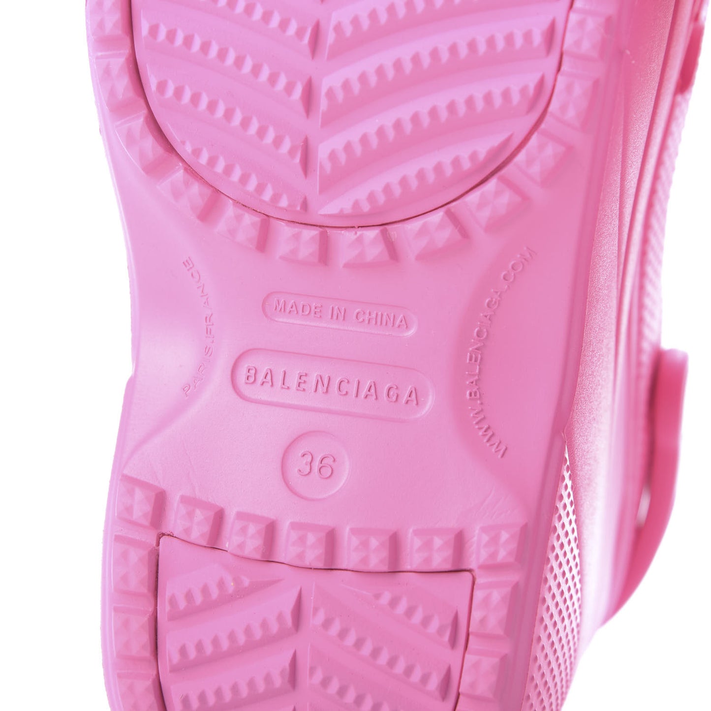 X CROCS Rubber Textured Womens Platform Sandals 36 Rose Bonbon