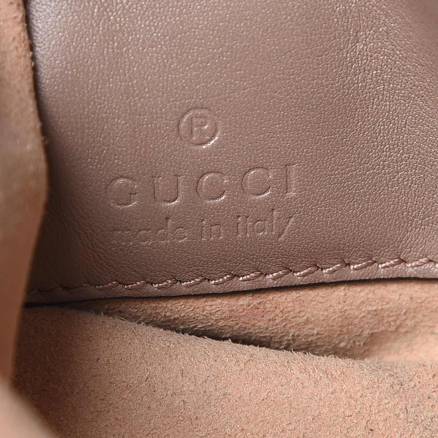 Gucci Calfskin Matelasse Mini GG Marmont Chain Bag Porcelain Rose 6 of 12