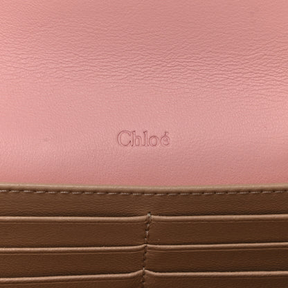 Chloe Calfskin Georgia Flap Wallet Washed Pink 6 of 9