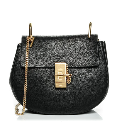 Chloe Grained Lambskin Drew Shoulder Bag Black 1 of 6