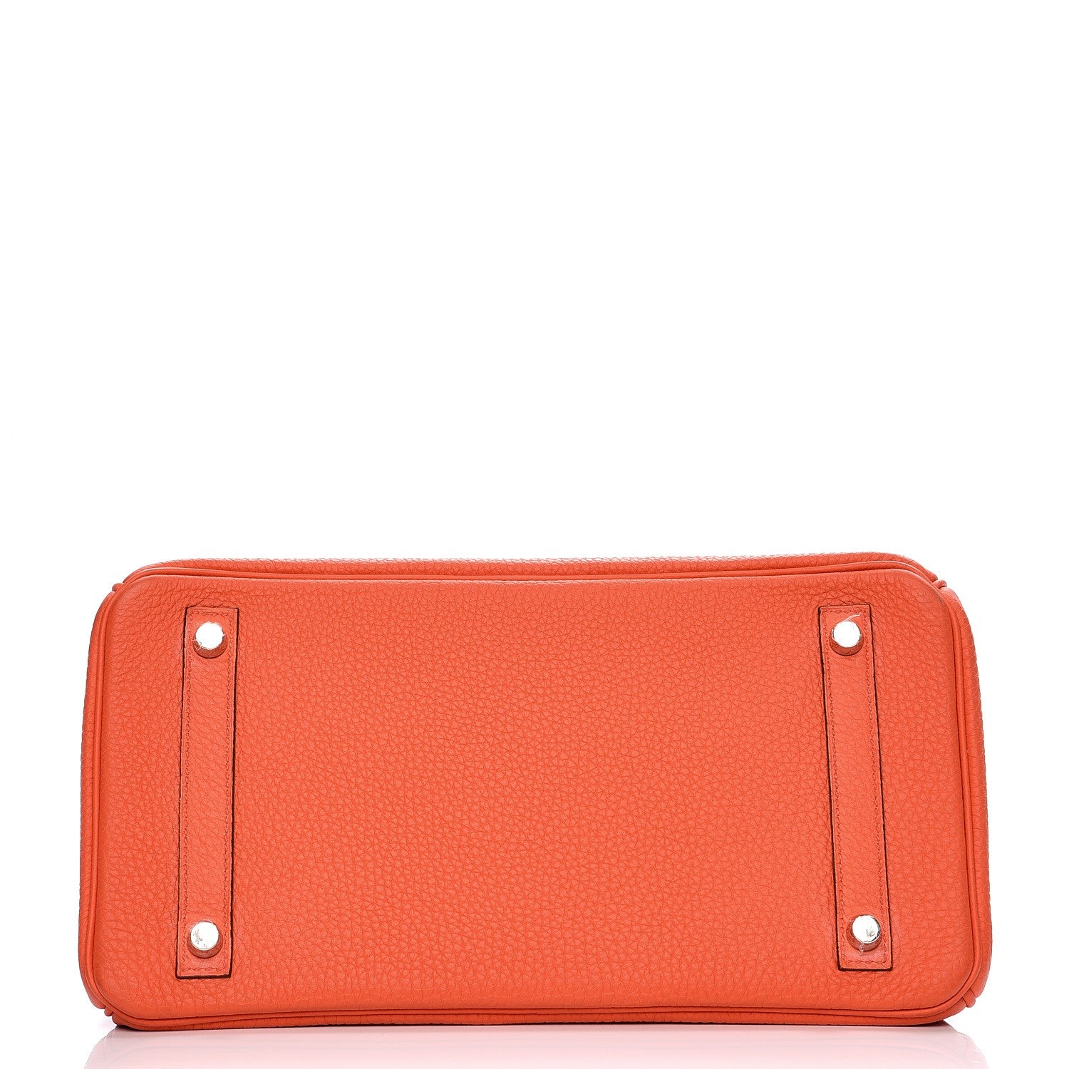 Hermes Taurillon Clemence Birkin 30 Orange Poppy 6 of 33
