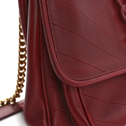 Saint Laurent Lambskin Matelasse Monogram Medium Niki Chain Satchel Red 14 of 16