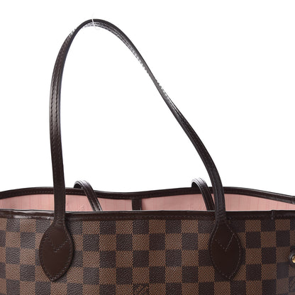 Louis Vuitton Damier Ebene Neo Neverfull MM Rose Ballerine 10 of 13