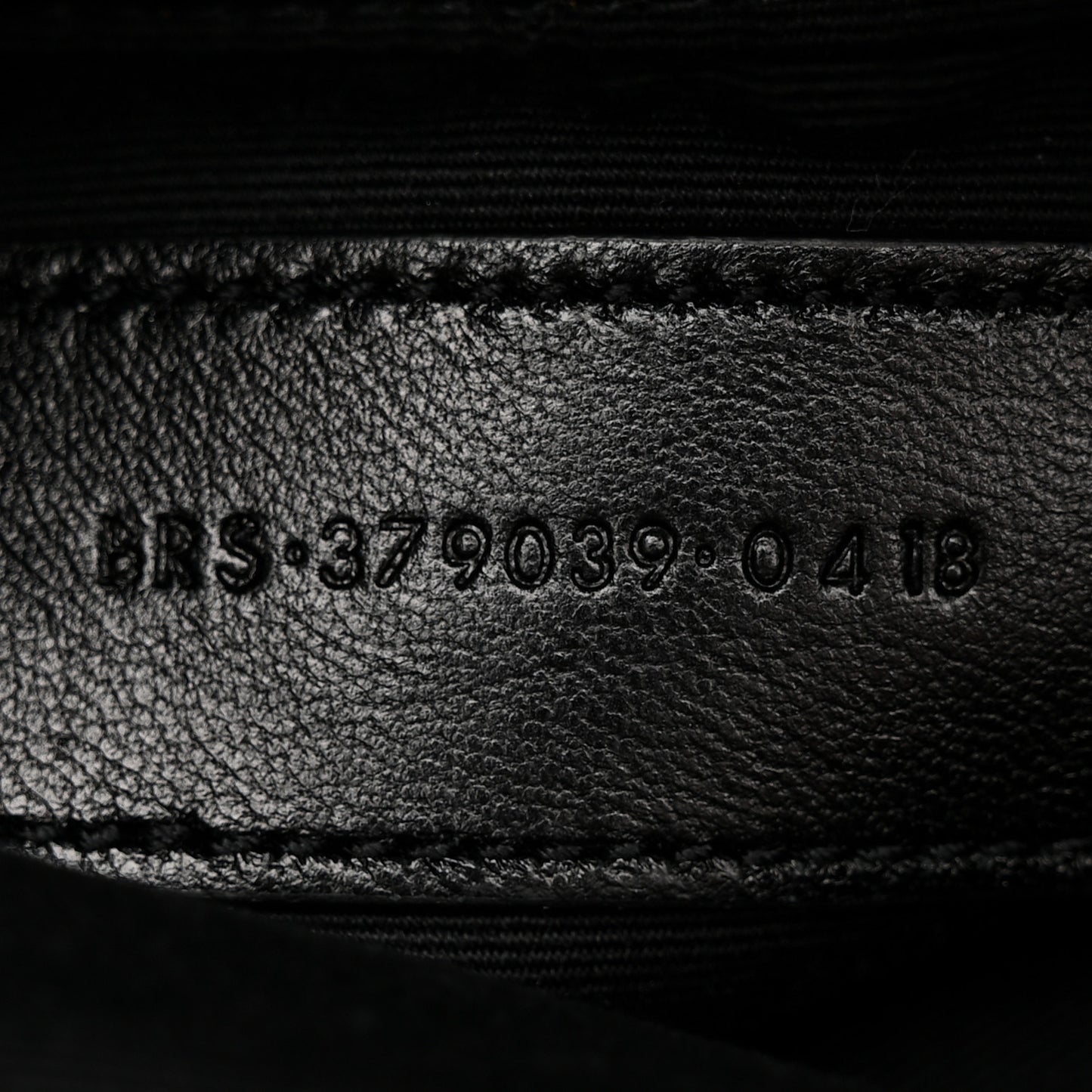 Calfskin Matelasse Chevron Monogram A5 Wristlet Black