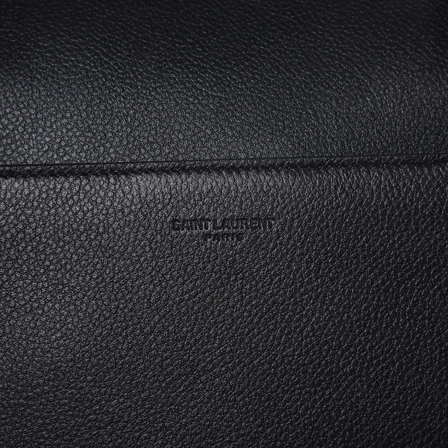 Saint Laurent Grained Calfskin Small Classic Duffle Briefcase Black 8 of 8