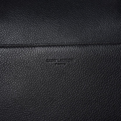 Saint Laurent Grained Calfskin Small Classic Duffle Briefcase Black 8 of 8