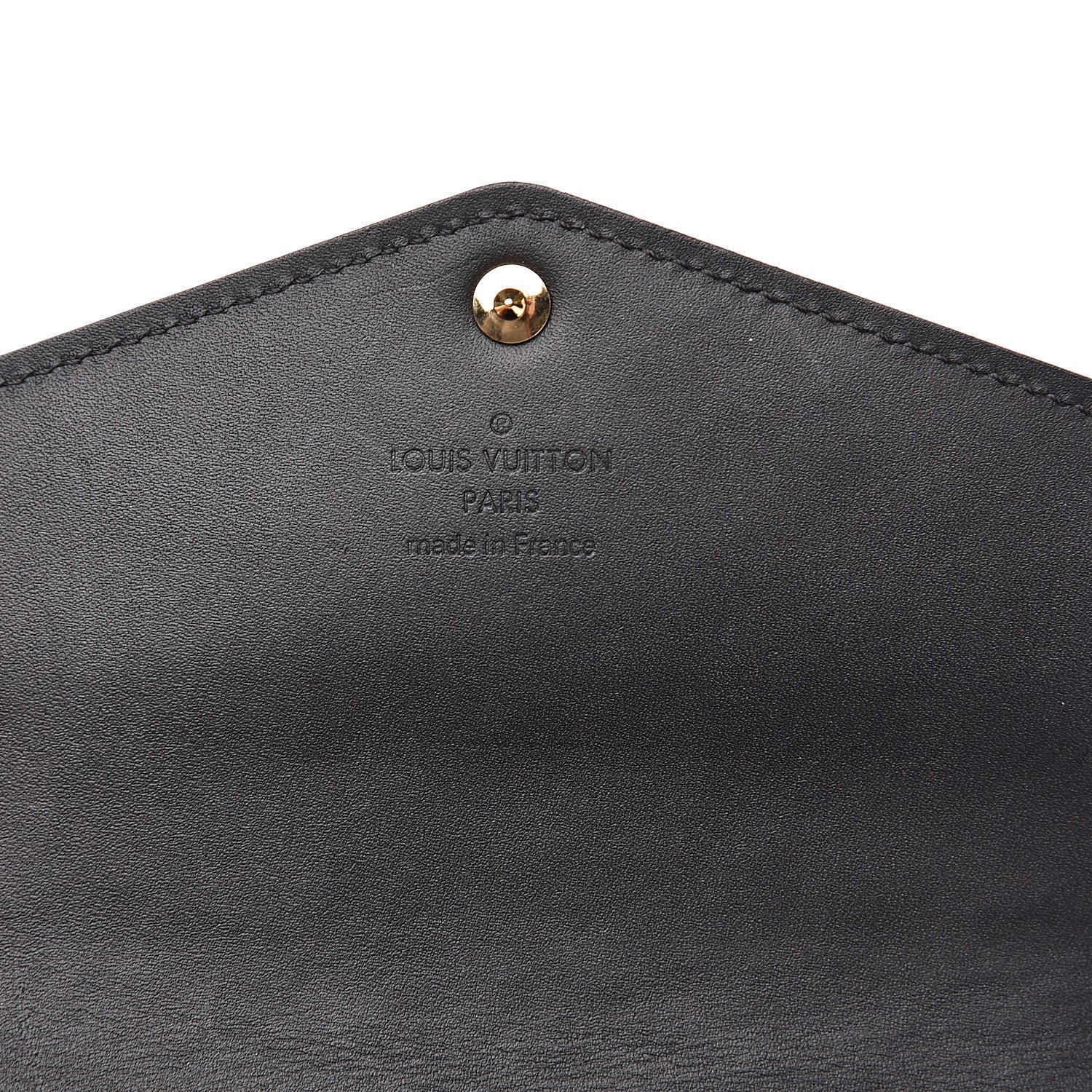 Louis Vuitton Vernis Sarah Compact Wallet Black Magnetique 6 of 10