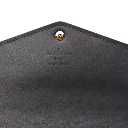 Louis Vuitton Vernis Sarah Compact Wallet Black Magnetique 6 of 10