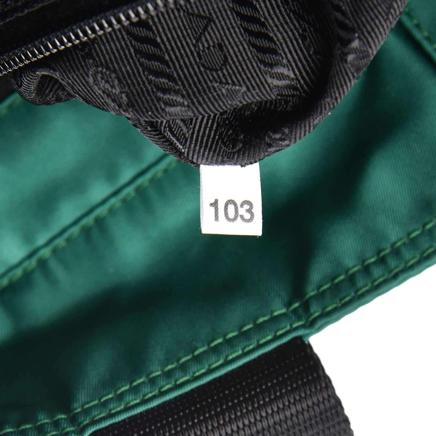 Prada Nylon Vela Tote Black Oleandro 7 of 11