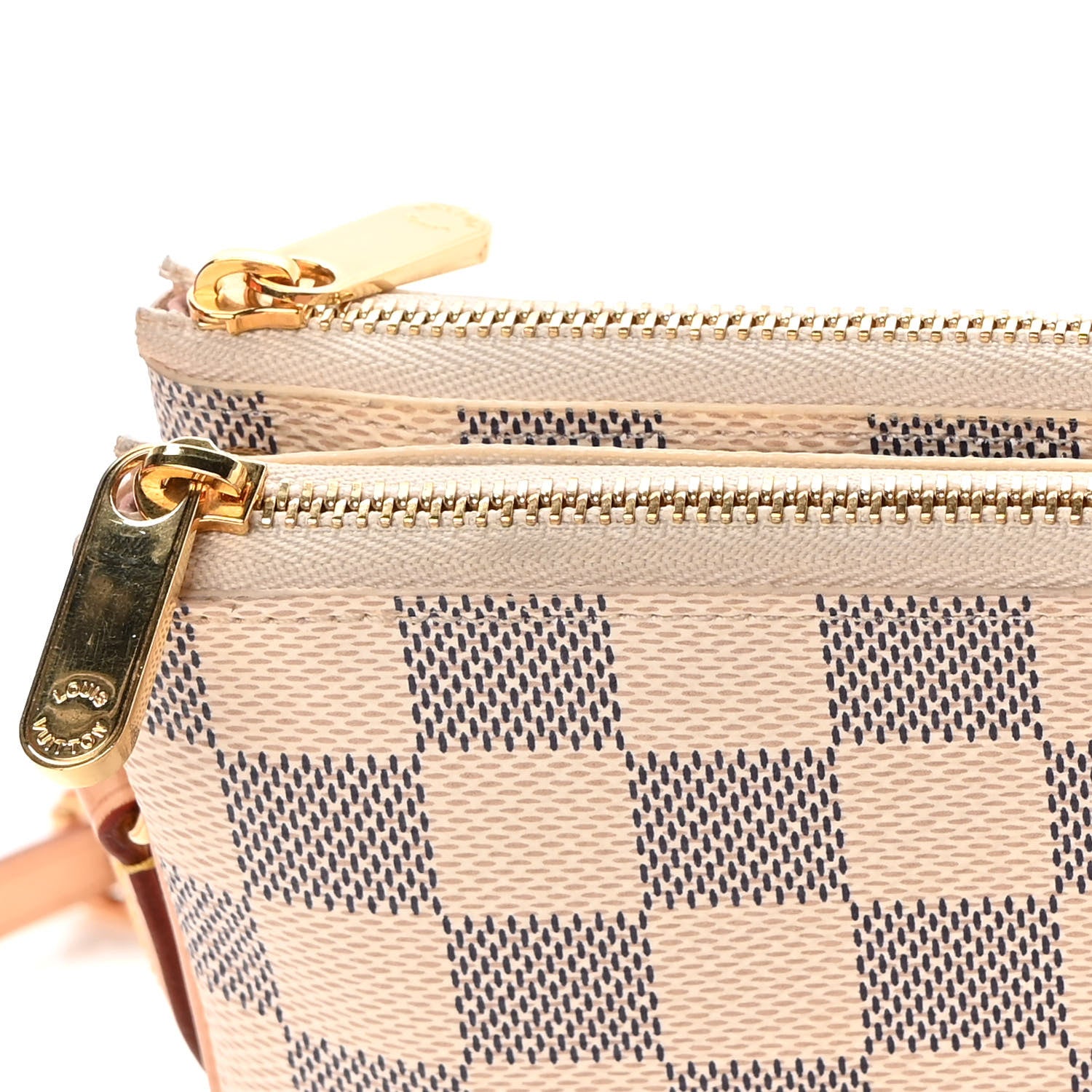 Louis Vuitton Damier Azur Double Zip Pochette 14 of 15