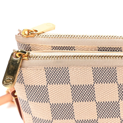 Louis Vuitton Damier Azur Double Zip Pochette 14 of 15